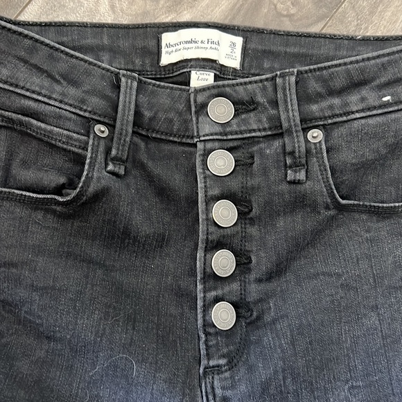 Abercrombie & Fitch High Rise Super Skinny Ankle Love Curve 26 - Picture 2 of 6